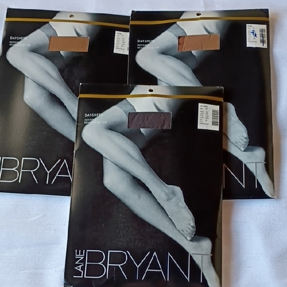 Lane Bryant Accessories - Lane Bryant Women's Daysheer Pantyhose Tan - and Gray Bundle Of 3 Size D